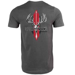 Sportsman's Warehouse Men's Attack Short Sleeve Casual Shirt - Charcoal - XXL