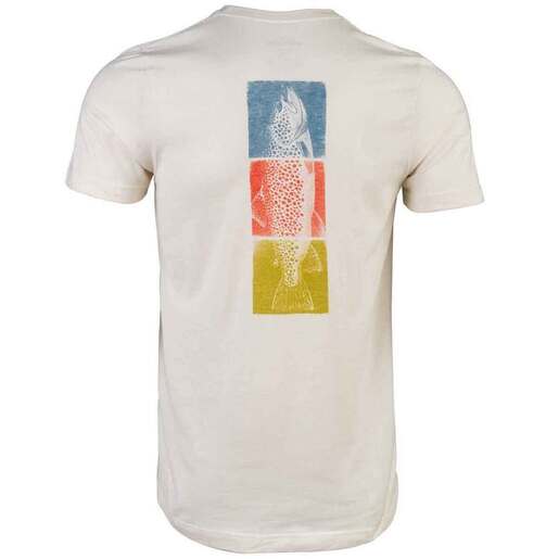 Sportsman's Warehouse Men's Fish Block Short-Sleeve Casual Shirt - Buttercream 3XL - Sportsman's Warehouse