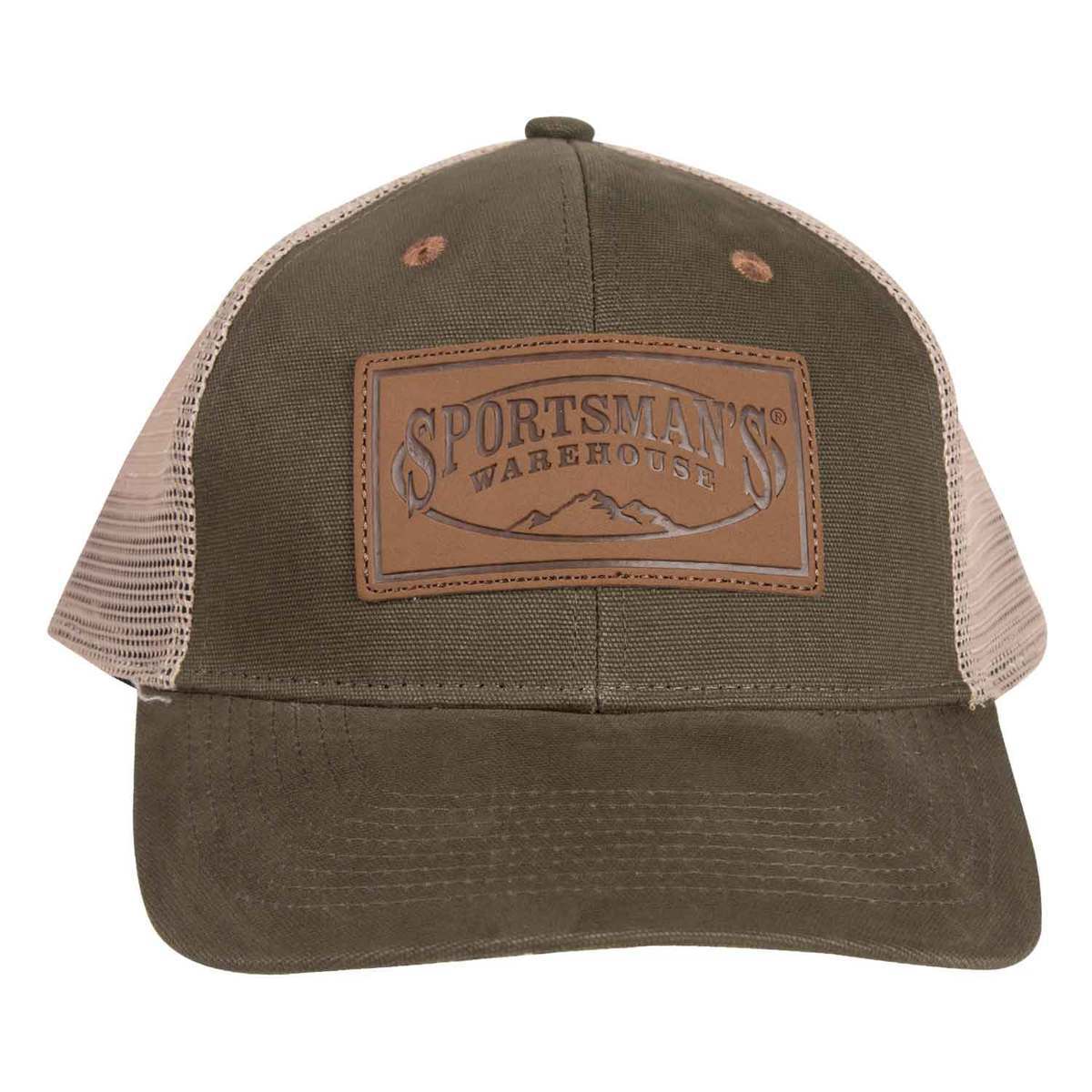 Sportsman's Warehouse Men's Leather Patch Hat - Olive - Olive One Size Fits Most Sportsman's Warehouse Men's Leather Patch Hat - Olive - Olive One Size Fits Most