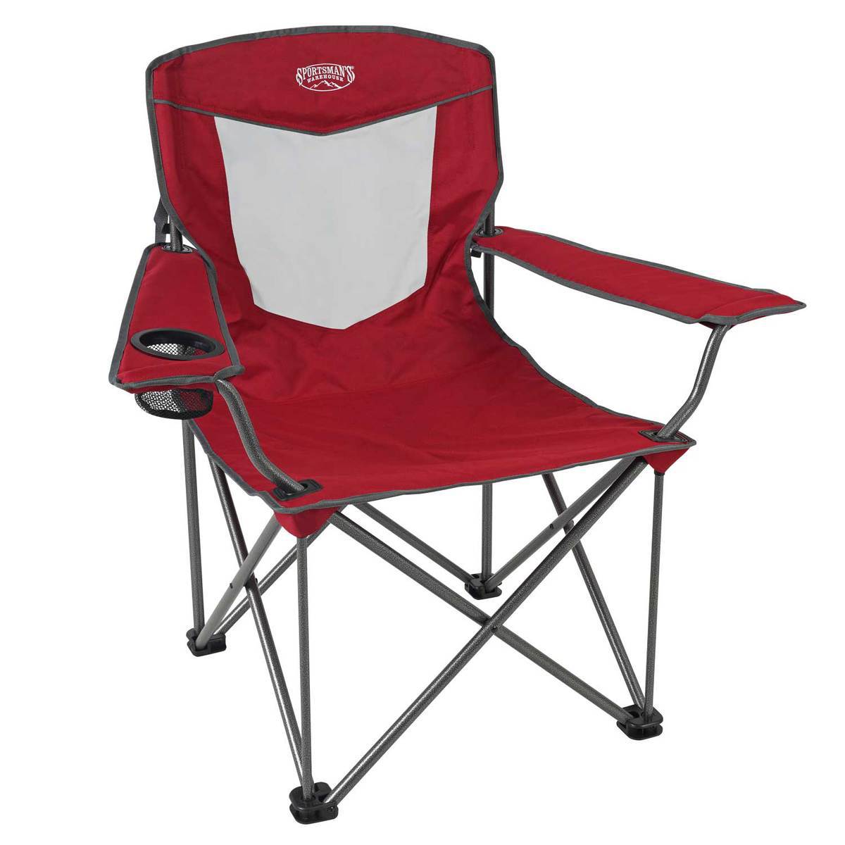 Sportsman's Warehouse Oversized Mesh Quad Chair - 300 lbs Weight Capacity - Red