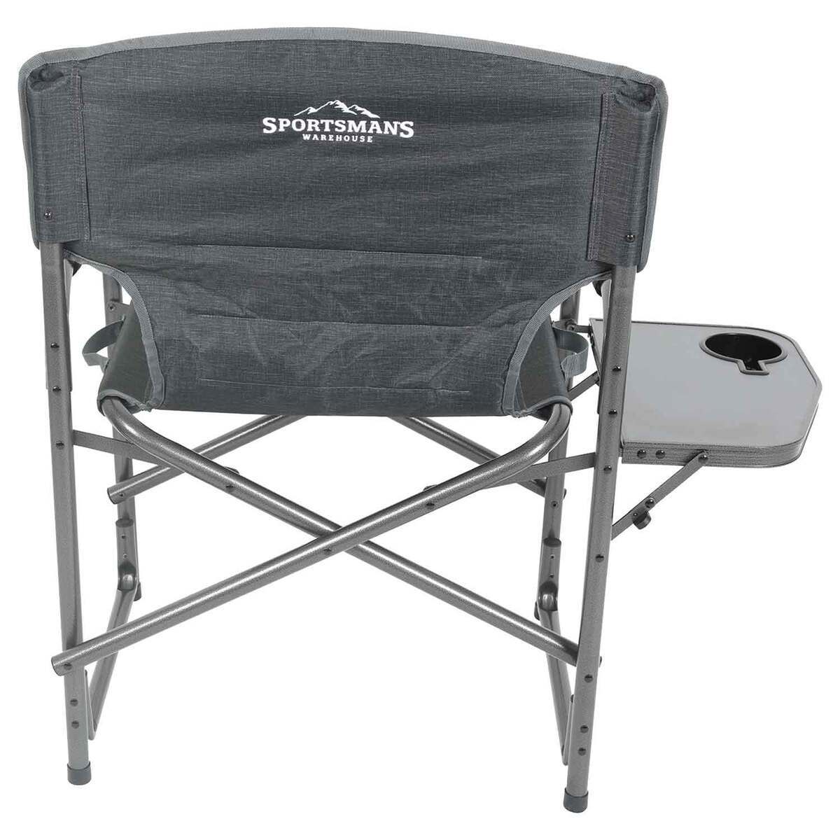 Sportsman's Warehouse Padded Director's Chair with Side Table - Gray - Gray One Size Sportsman's Warehouse Padded Director's Chair with Side Table - Gray - Gray One Size