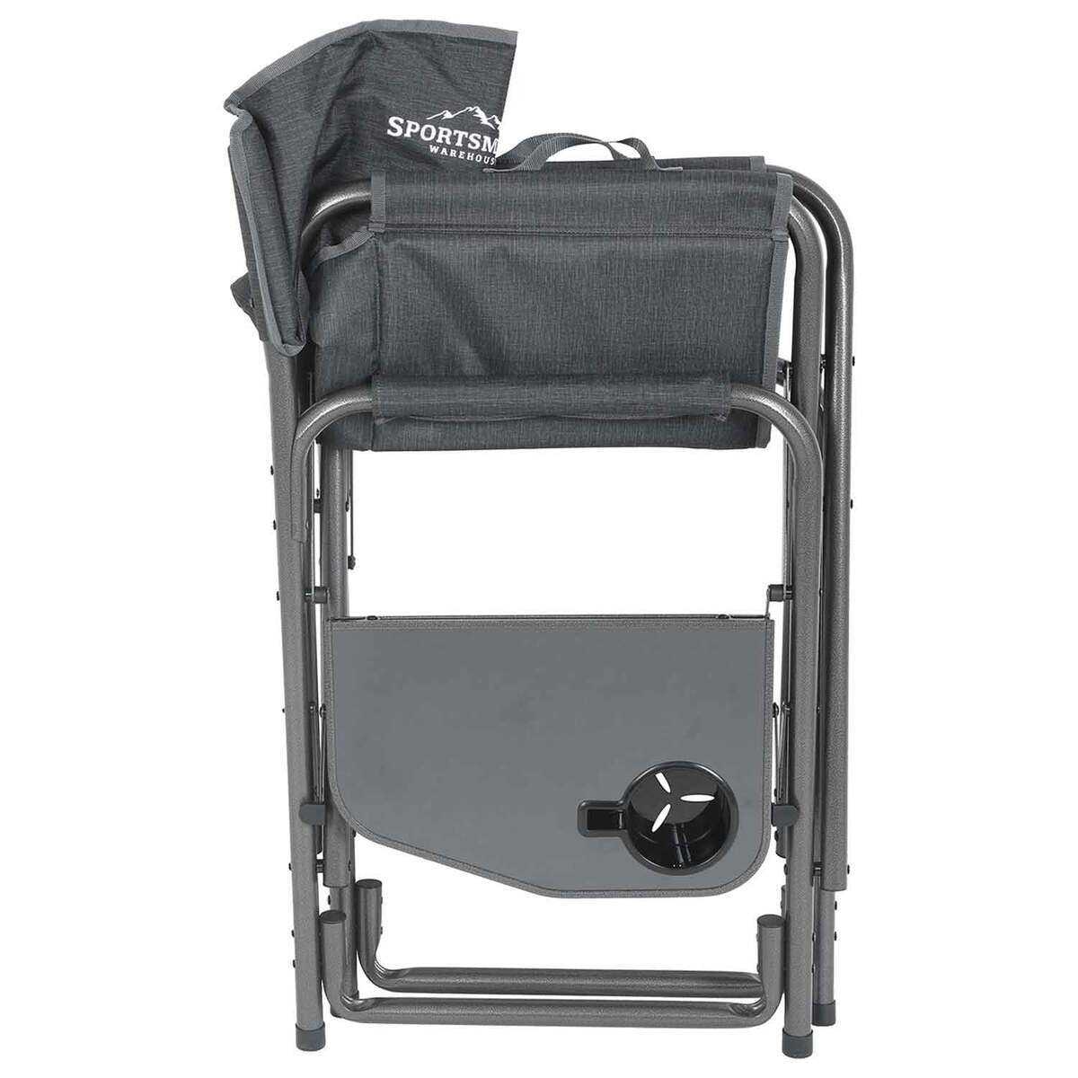 Sportsman's Warehouse Padded Director's Chair with Side Table - Gray - Gray One Size Sportsman's Warehouse Padded Director's Chair with Side Table - Gray - Gray One Size