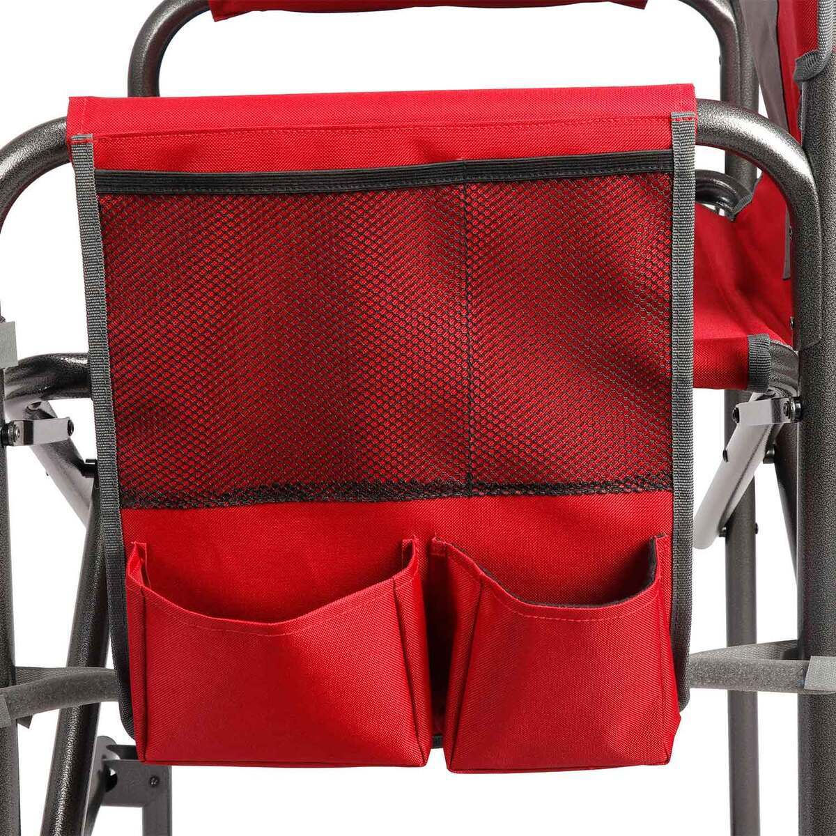 Sportsman's Warehouse Tall Director's Chair with Side Table - Red - Red One Size Sportsman's Warehouse Tall Director's Chair with Side Table - Red - Red One Size