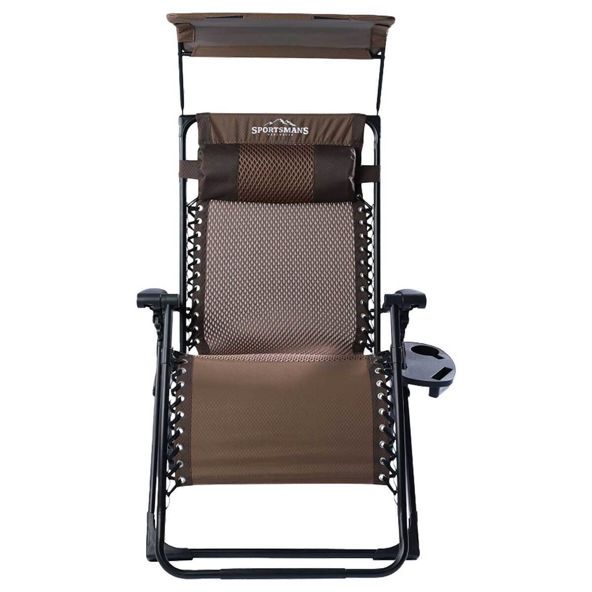 Sportsman's Warehouse XL Zero Gravity Shade Lounge Chair - Brown - Brown XL Sportsman's Warehouse XL Zero Gravity Shade Lounge Chair - Brown - Brown XL