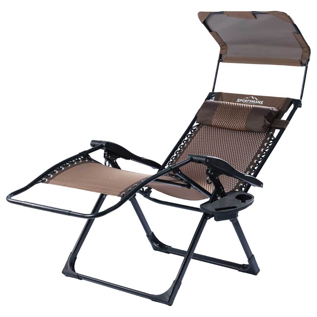 Sportsman's Warehouse XL Zero Gravity Shade Lounge Chair - Brown - Brown XL Sportsman's Warehouse XL Zero Gravity Shade Lounge Chair - Brown - Brown XL