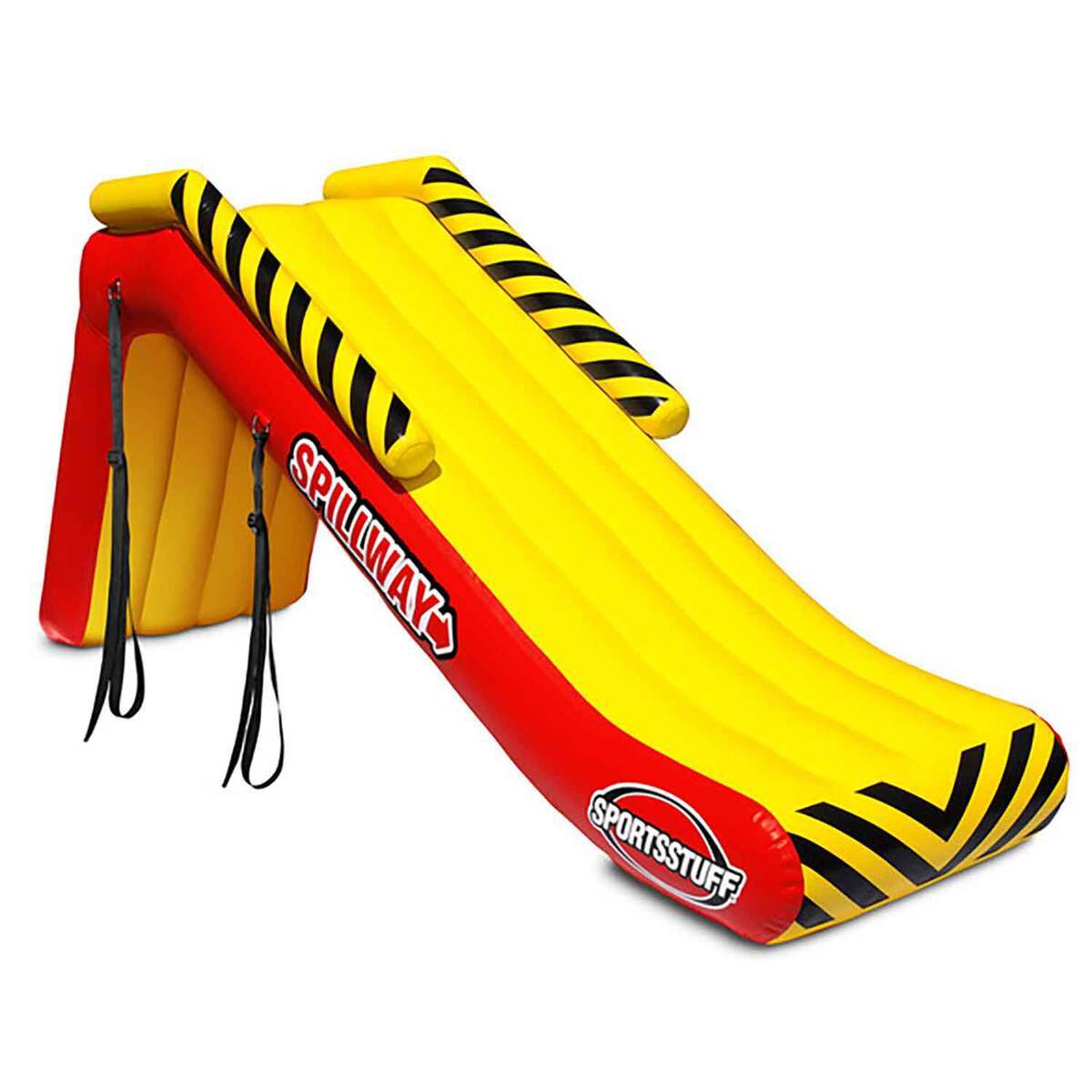 SportsStuff Spillway Giant Inflatable Pontoon Boat Slide - Yellow/Red SportsStuff Spillway Giant Inflatable Pontoon Boat Slide - Yellow/Red