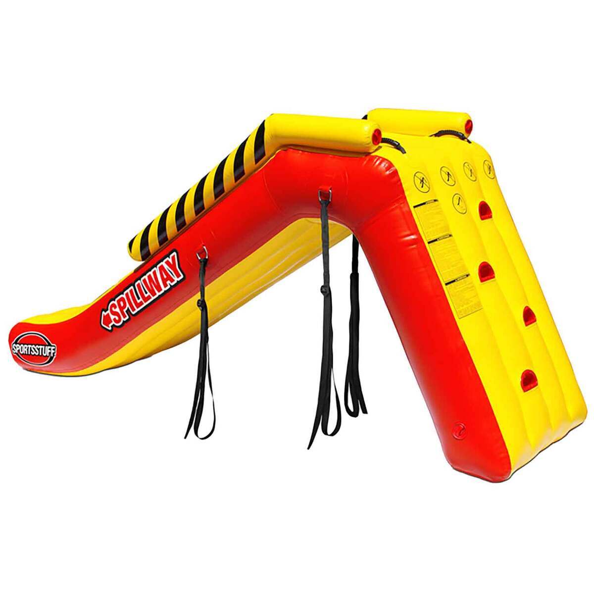 SportsStuff Spillway Giant Inflatable Pontoon Boat Slide - Yellow/Red SportsStuff Spillway Giant Inflatable Pontoon Boat Slide - Yellow/Red