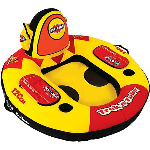 Sportsstuff Trek-N-Tube 1 Person Pool Float - YellowithRed