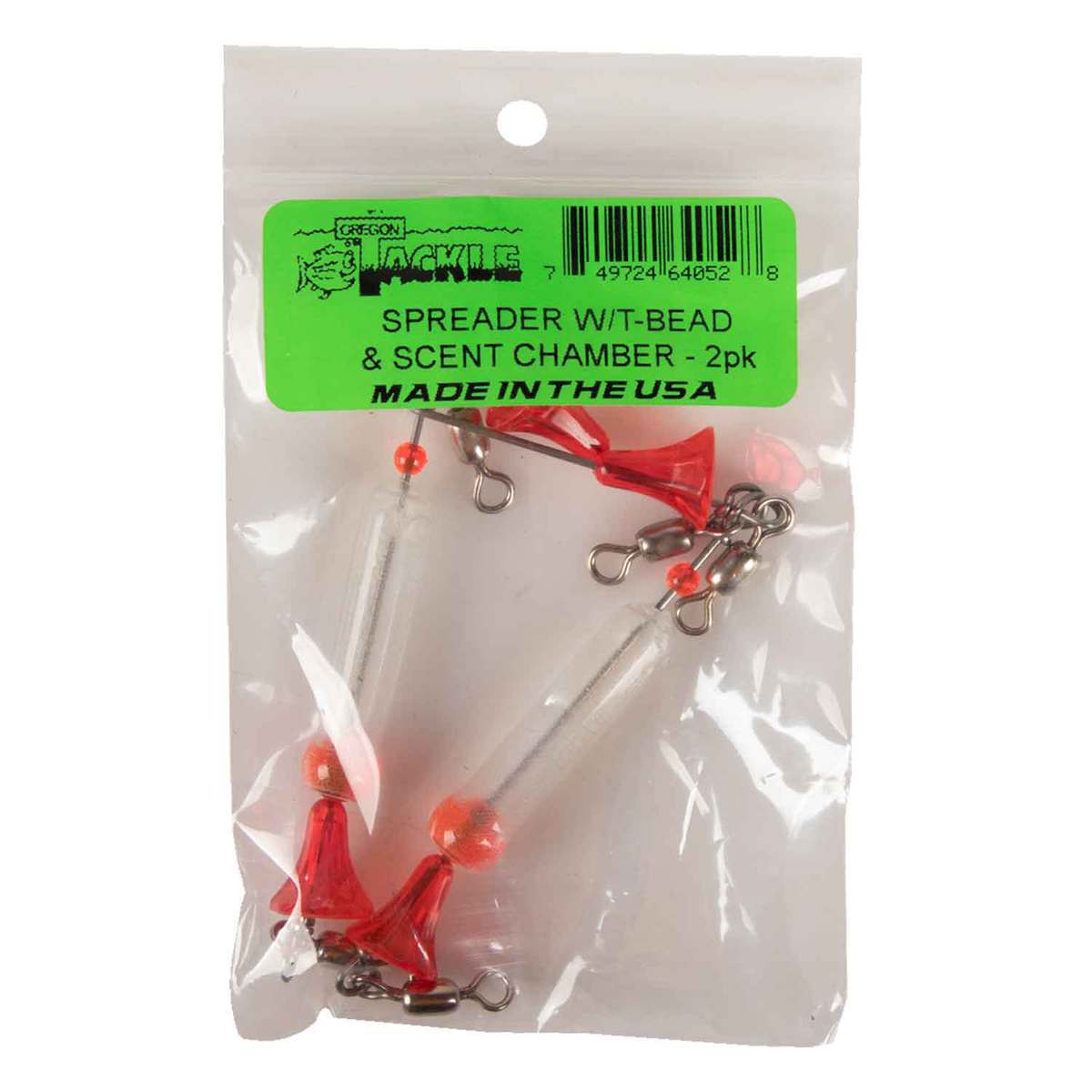 Columbia Tackle Spreader With T-bead and Scent Chamber Hook Rig - 2pk Columbia Tackle Spreader With T-bead and Scent Chamber Hook Rig - 2pk