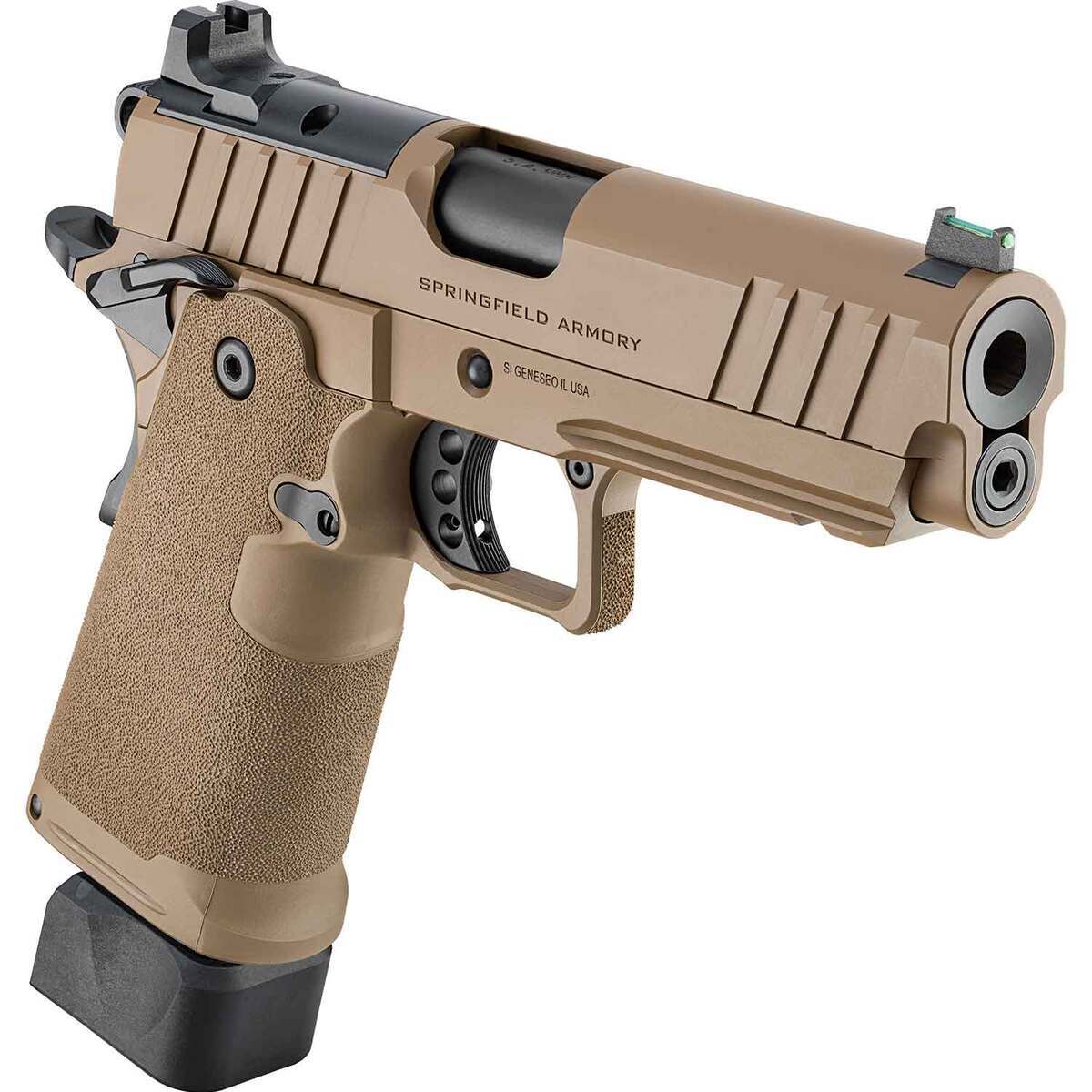 Springfield Armory 1911 DS Prodigy 9mm Luger 4.25in Coyote Brown Cerakote Pistol - 20+1 Rounds - Brown Springfield Armory 1911 DS Prodigy 9mm Luger 4.25in Coyote Brown Cerakote Pistol - 20+1 Rounds - Brown