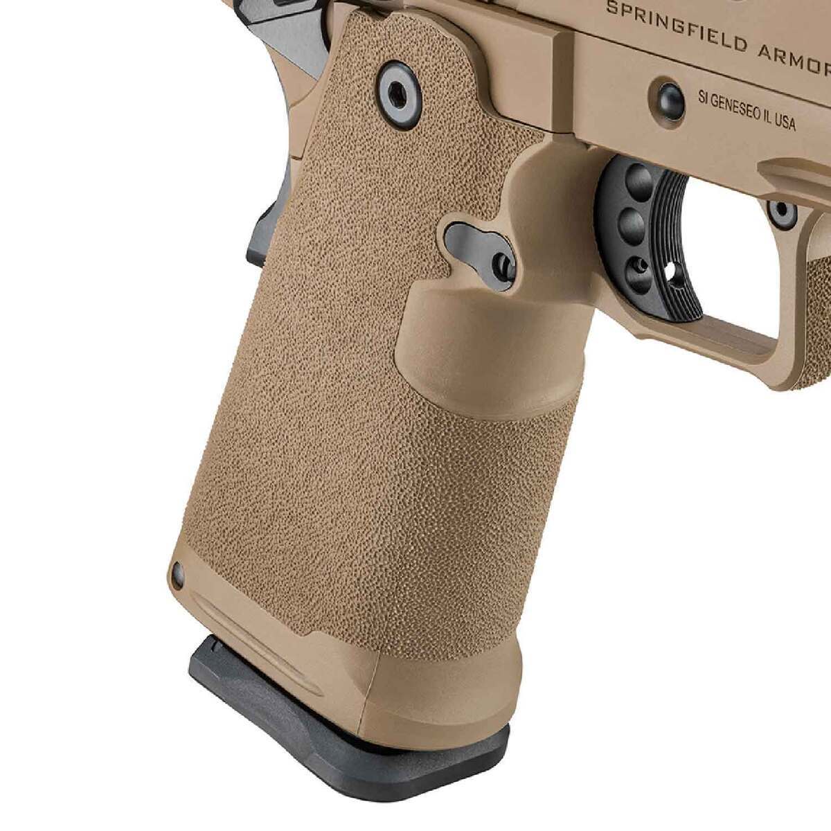 Springfield Armory 1911 DS Prodigy AOS 9mm Luger 5in Coyote Brown Cerakote Pistol - 20+1 Rounds Springfield Armory 1911 DS Prodigy AOS 9mm Luger 5in Coyote Brown Cerakote Pistol - 20+1 Rounds