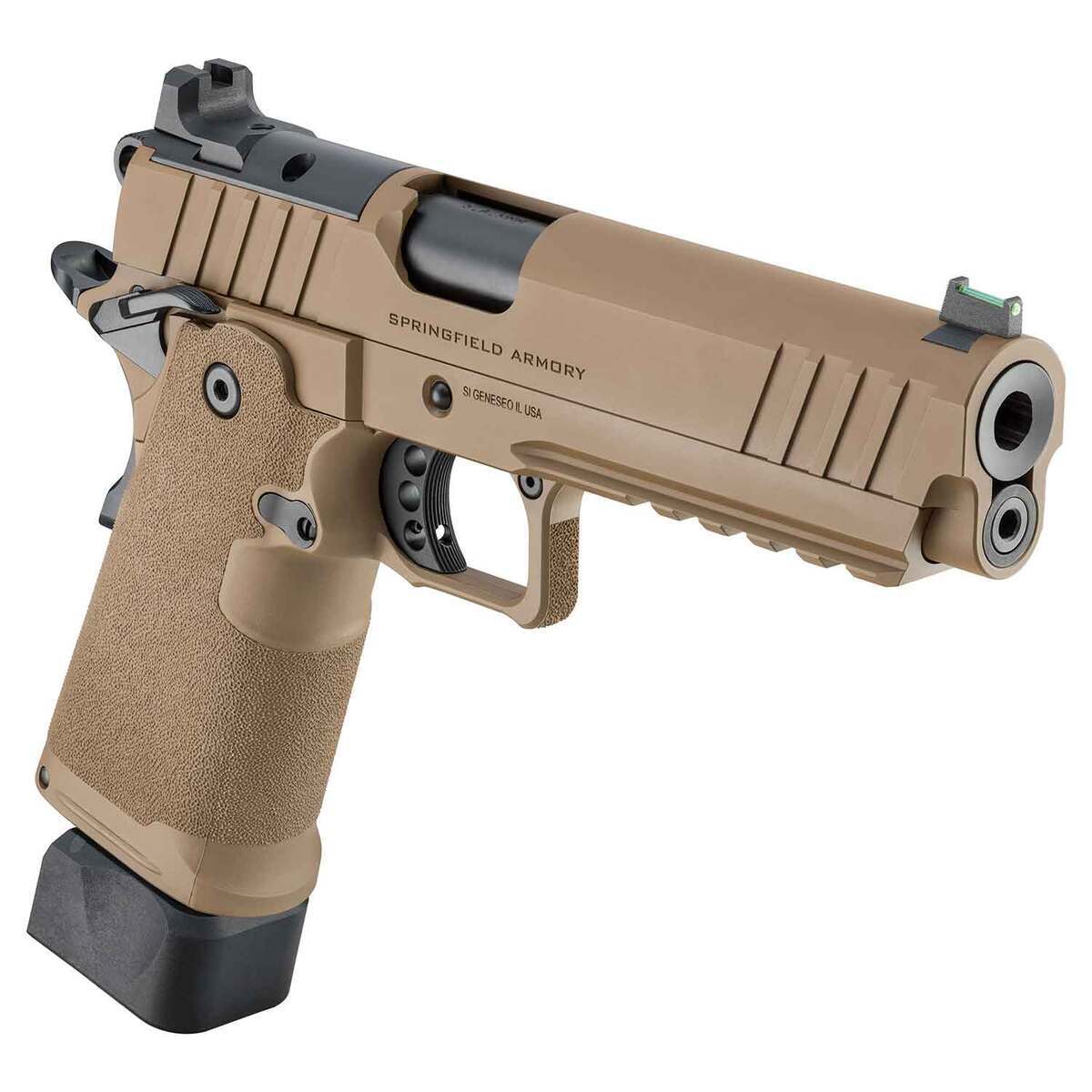 Springfield Armory 1911 DS Prodigy AOS 9mm Luger 5in Coyote Brown Cerakote Pistol - 20+1 Rounds Springfield Armory 1911 DS Prodigy AOS 9mm Luger 5in Coyote Brown Cerakote Pistol - 20+1 Rounds
