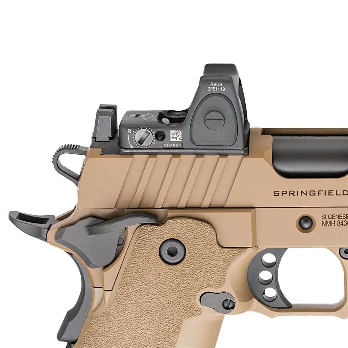 Springfield Armory 1911 DS Prodigy Comp AOS 9mm Luger 5in Coyote Brown ...