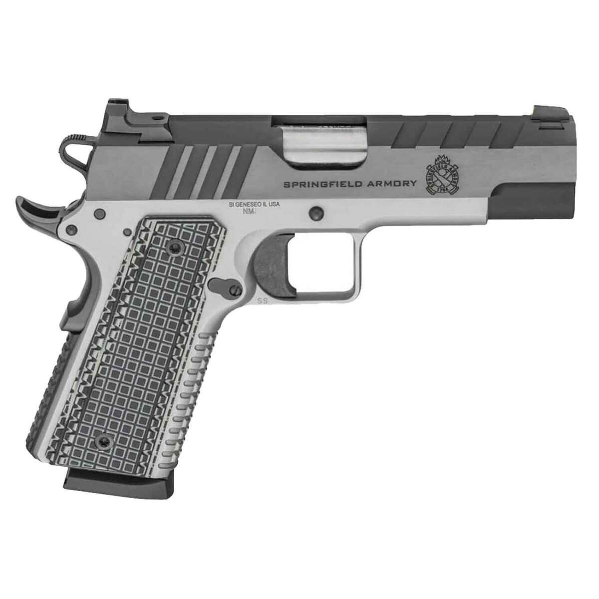 Springfield Armory 1911 Emissary 45ACP 4.25in Stainless Pistol - 8+1 Rounds - Gray Springfield Armory 1911 Emissary 45ACP 4.25in Stainless Pistol - 8+1 Rounds - Gray