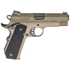 Springfield Armory 1911 EMP Conceal Carry 9mm Luger 4in Flat Dark Earth/OD Green Pistol - 9+1 Rounds