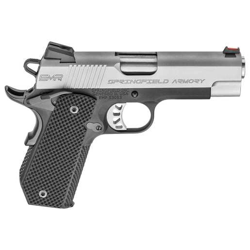 Springfield Armory 1911 EMP Conceal Carry Gear UP Package 9mm Luger 4in Stainless/Black Pistol - 9+1 Rounds image
