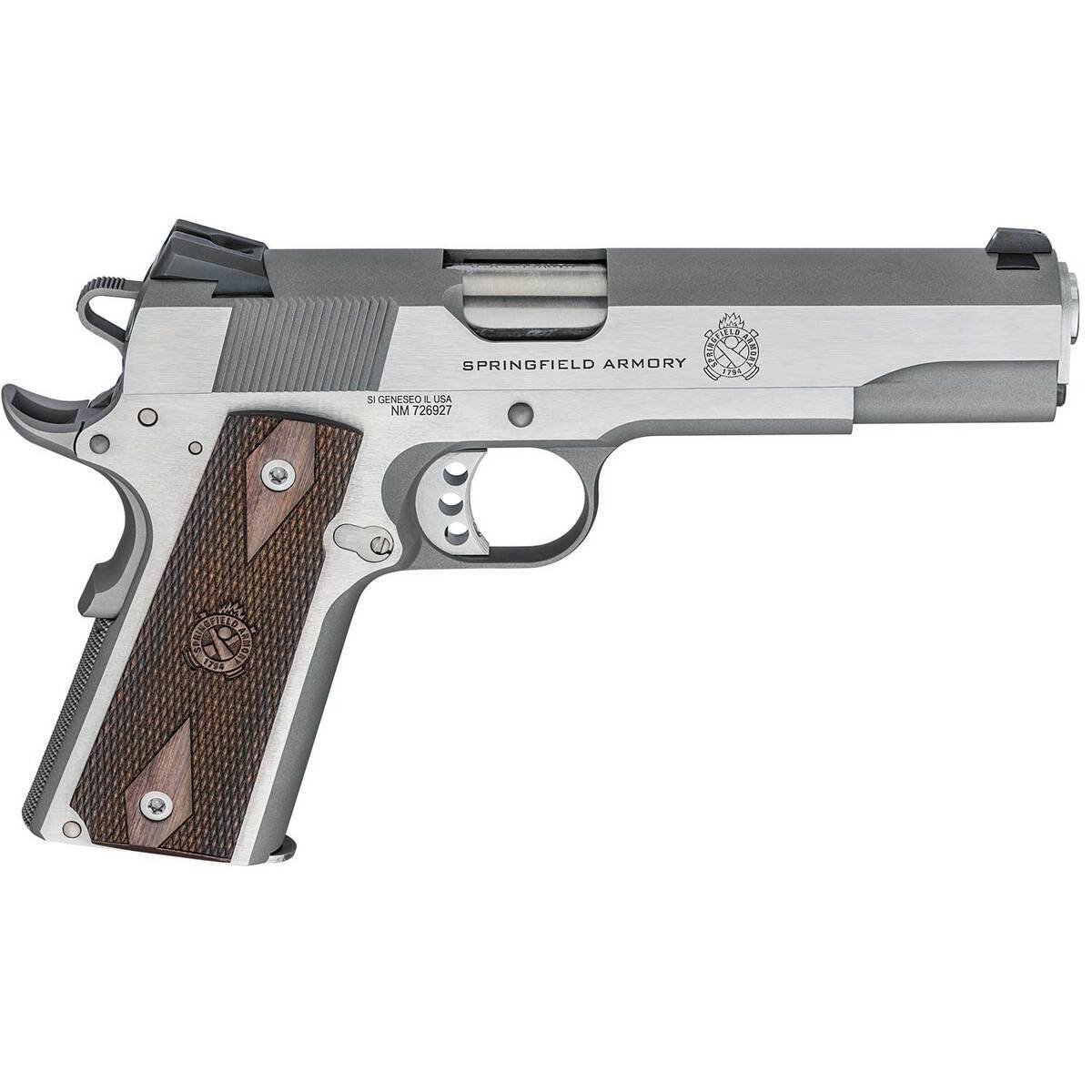Springfield Armory 1911 Garrison 45 Auto (ACP) 5in Stainless Steel Pistol - 7+1 Rounds Springfield Armory 1911 Garrison 45 Auto (ACP) 5in Stainless Steel Pistol - 7+1 Rounds