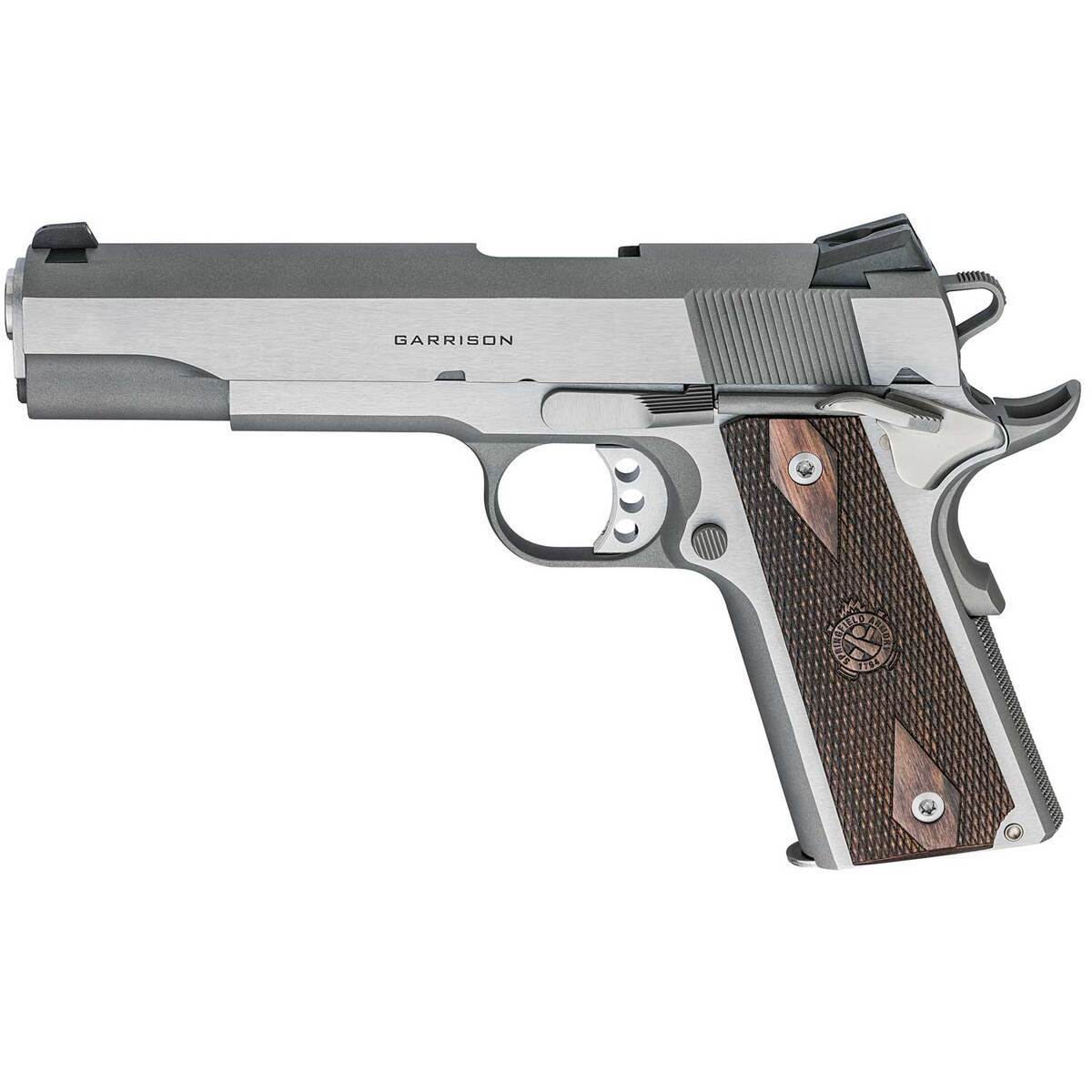 Springfield Armory 1911 Garrison 45 Auto (ACP) 5in Stainless Steel Pistol - 7+1 Rounds Springfield Armory 1911 Garrison 45 Auto (ACP) 5in Stainless Steel Pistol - 7+1 Rounds