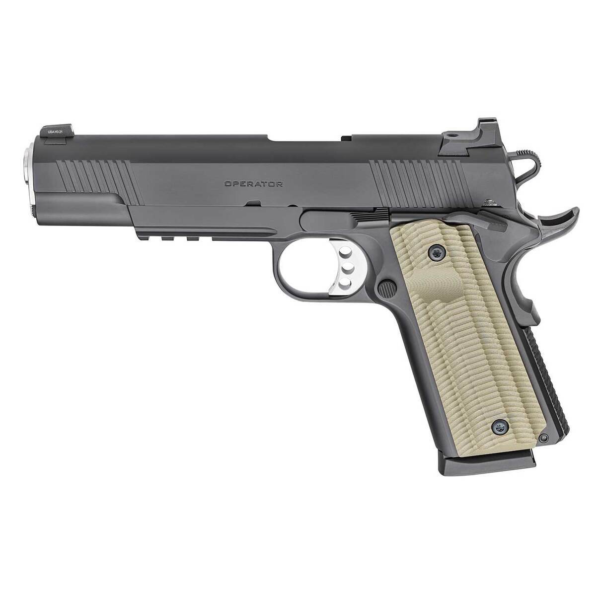 Springfield Armory 1911 Operator 45 Auto (ACP) 5in Black Pistol - 8+1 Rounds - Black Springfield Armory 1911 Operator 45 Auto (ACP) 5in Black Pistol - 8+1 Rounds - Black