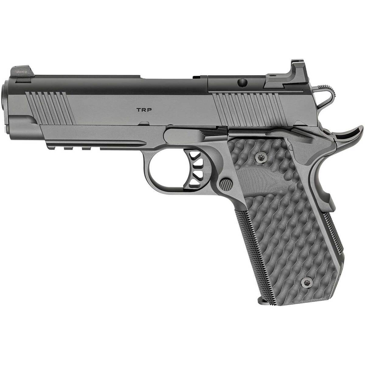 Springfield Armory 1911 TRP AOS Carry 45 Auto (ACP) 4.25in Black Cerakote Pistol - 7+1 Rounds - Black Springfield Armory 1911 TRP AOS Carry 45 Auto (ACP) 4.25in Black Cerakote Pistol - 7+1 Rounds - Black