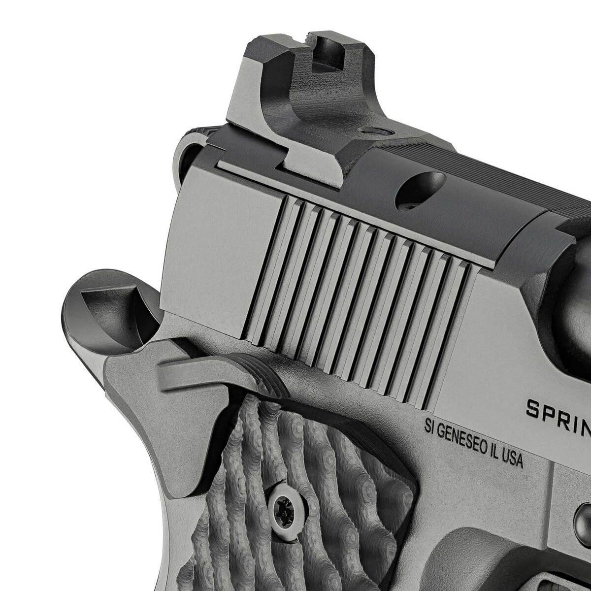Springfield Armory 1911 TRP AOS Carry 45 Auto (ACP) 4.25in Black Cerakote Pistol - 7+1 Rounds - Black Springfield Armory 1911 TRP AOS Carry 45 Auto (ACP) 4.25in Black Cerakote Pistol - 7+1 Rounds - Black