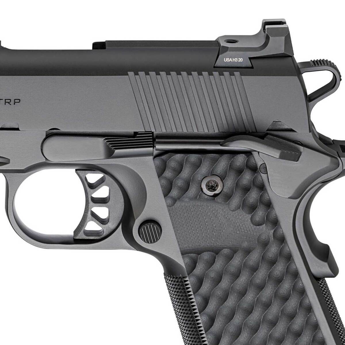 Springfield Armory 1911 TRP CC 45 Auto (ACP) 4.25in Black Cerakote Pistol - 7+1 Rounds - Black Springfield Armory 1911 TRP CC 45 Auto (ACP) 4.25in Black Cerakote Pistol - 7+1 Rounds - Black