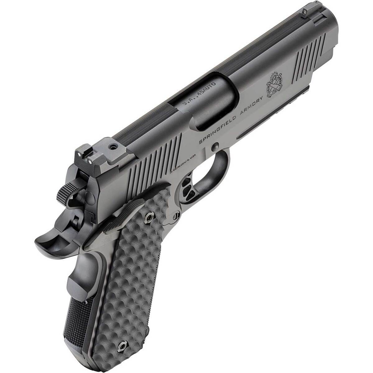 Springfield Armory 1911 TRP CC 45 Auto (ACP) 4.25in Black Cerakote Pistol - 7+1 Rounds - Black Springfield Armory 1911 TRP CC 45 Auto (ACP) 4.25in Black Cerakote Pistol - 7+1 Rounds - Black