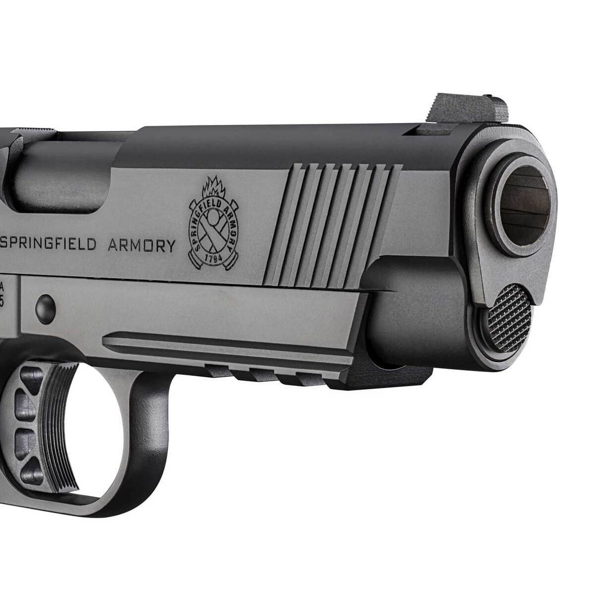 Springfield Armory 1911 TRP CC 45 Auto (ACP) 4.25in Black Cerakote Pistol - 7+1 Rounds - Black Springfield Armory 1911 TRP CC 45 Auto (ACP) 4.25in Black Cerakote Pistol - 7+1 Rounds - Black