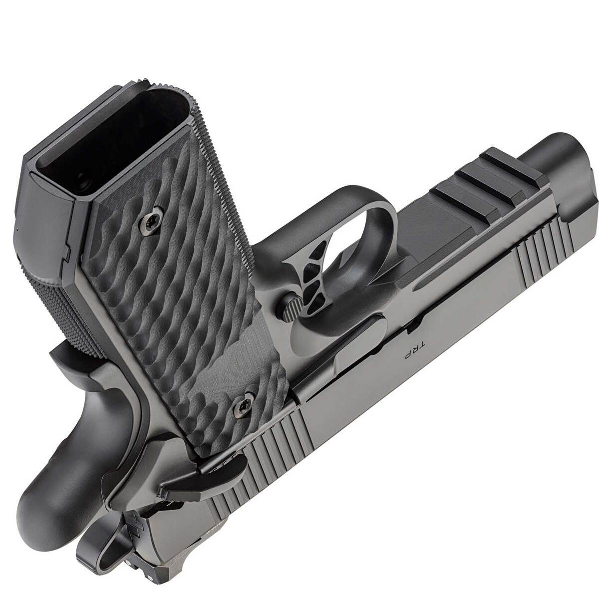 Springfield Armory 1911 TRP CC 45 Auto (ACP) 4.25in Black Cerakote Pistol - 7+1 Rounds - Black Springfield Armory 1911 TRP CC 45 Auto (ACP) 4.25in Black Cerakote Pistol - 7+1 Rounds - Black