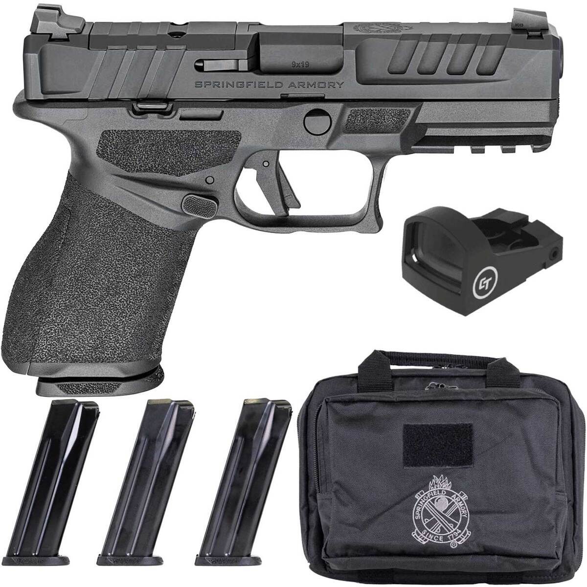 Springfield Armory Echelon Compact Gear Up Package 9mm Luger 4in Black Melonite Pistol - 15+1 Rounds - Black Springfield Armory Echelon Compact Gear Up Package 9mm Luger 4in Black Melonite Pistol - 15+1 Rounds - Black