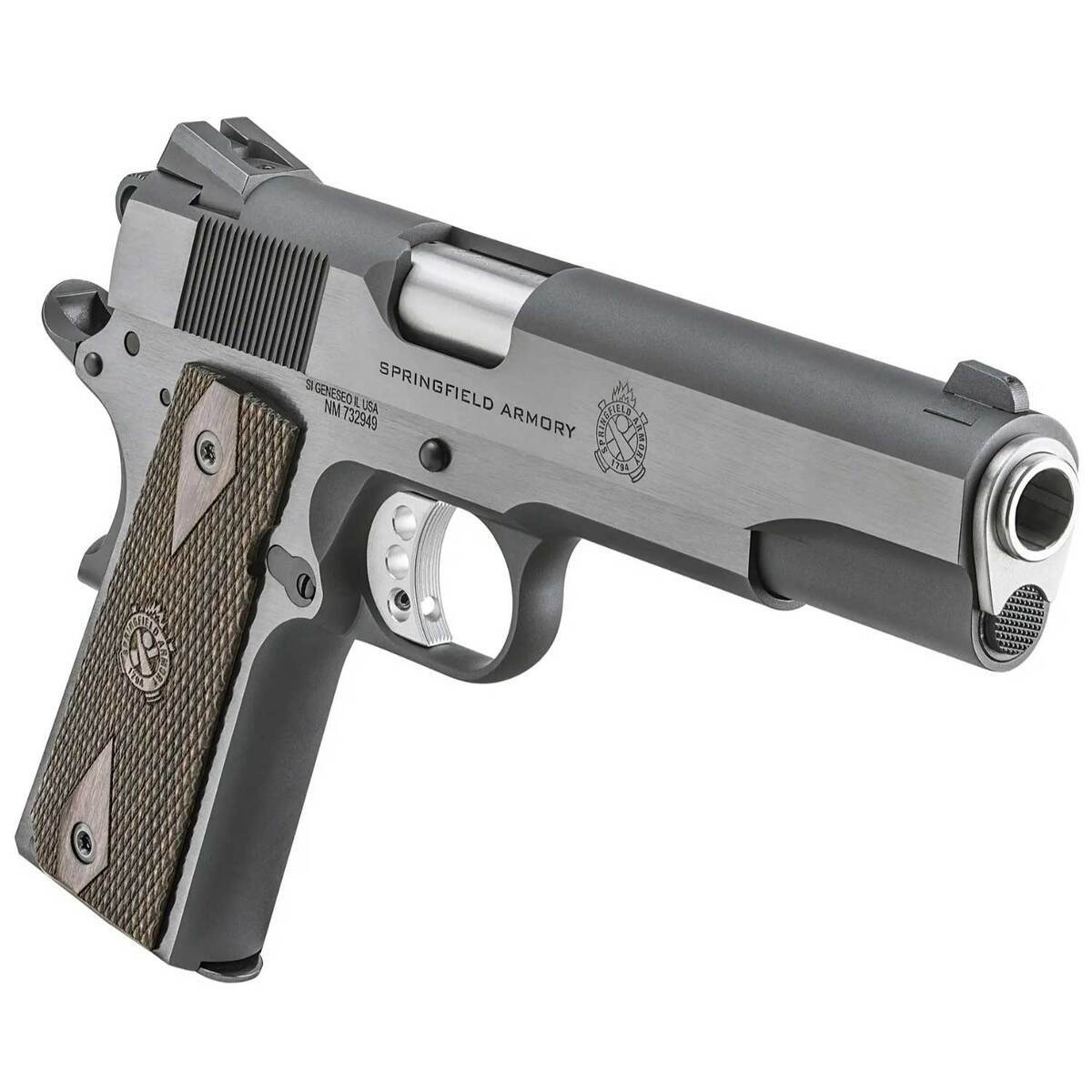 Springfield Armory Garrison 1911 45 Auto (ACP) Blued Pistol - 7+1 Rounds - Gray Springfield Armory Garrison 1911 45 Auto (ACP) Blued Pistol - 7+1 Rounds - Gray