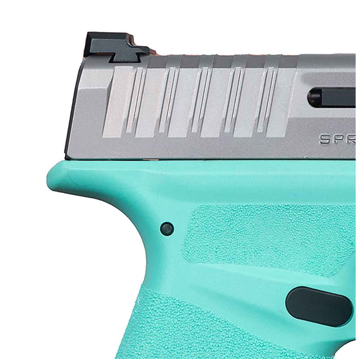 Springfield Armory Hellcat 9mm Luger 3in Stainless/Robin's Egg Blue Pistol - 13+1 Rounds - Blue Springfield Armory Hellcat 9mm Luger 3in Stainless/Robin's Egg Blue Pistol - 13+1 Rounds - Blue
