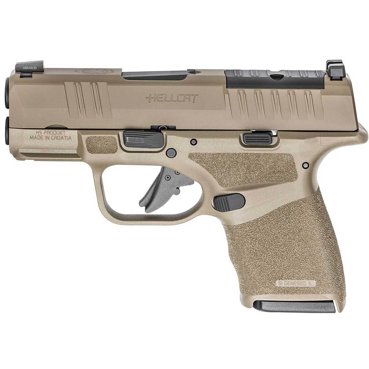 Springfield Armory Hellcat OSP Micro-Compact Gear Up '25 9mm Luger 3in Desert FDE Pistol - 10+1 Rounds - Tan Springfield Armory Hellcat OSP Micro-Compact Gear Up '25 9mm Luger 3in Desert FDE Pistol - 10+1 Rounds - Tan