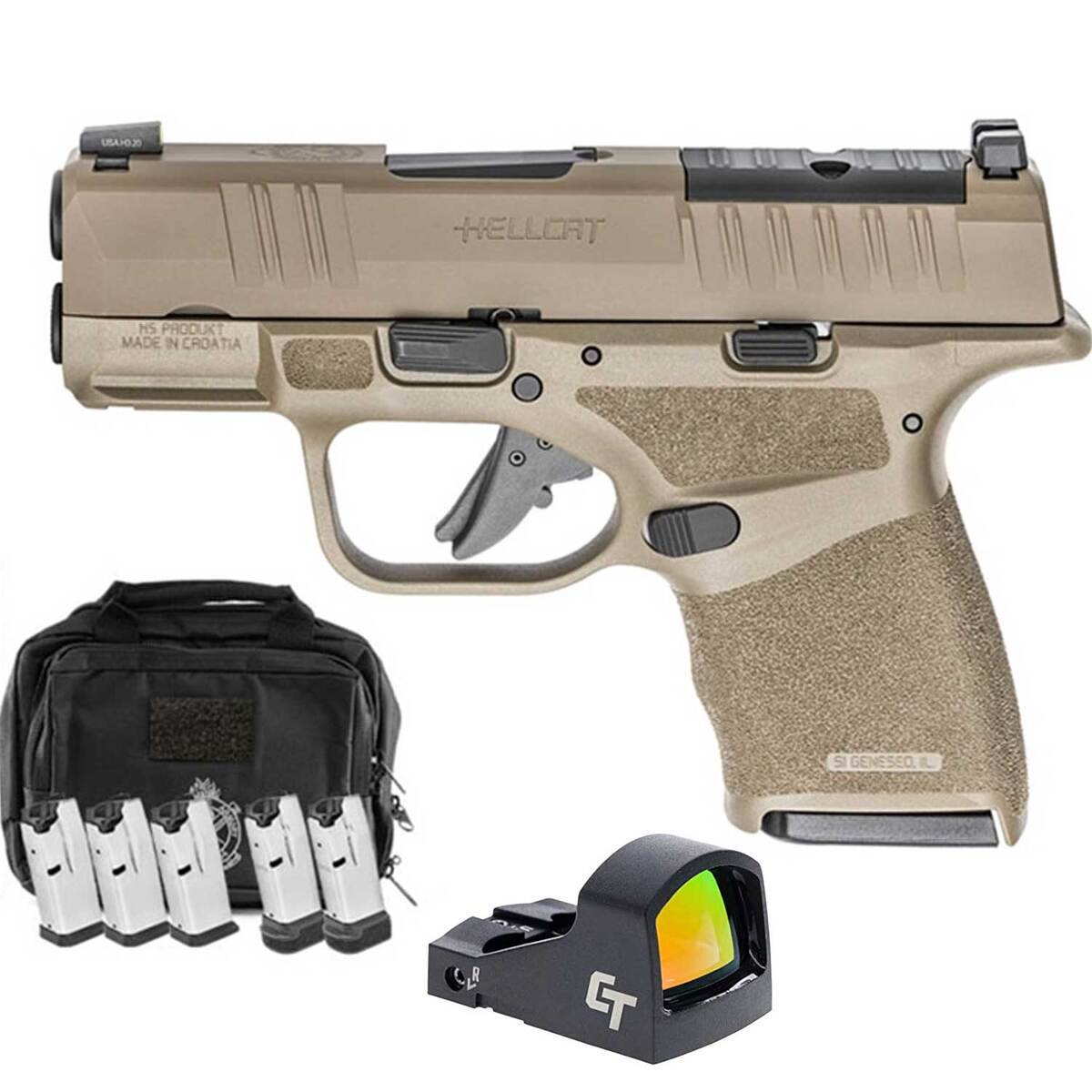Springfield Armory Hellcat OSP Micro-Compact Gear Up '25 9mm Luger 3in Desert FDE Pistol - 10+1 Rounds - Tan Springfield Armory Hellcat OSP Micro-Compact Gear Up '25 9mm Luger 3in Desert FDE Pistol - 10+1 Rounds - Tan