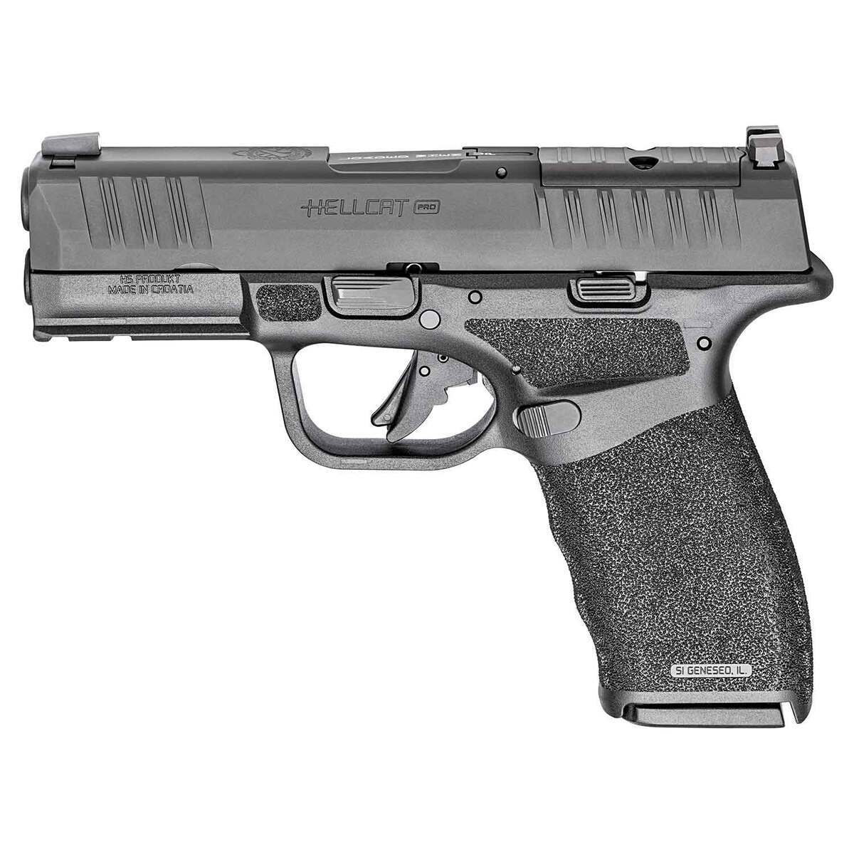 Springfield Armory Hellcat Pro OSP 9mm Luger 3.7in Black Melonite Pistol - 10+1 Rounds - CA Compliant - Black Springfield Armory Hellcat Pro OSP 9mm Luger 3.7in Black Melonite Pistol - 10+1 Rounds - CA Compliant - Black