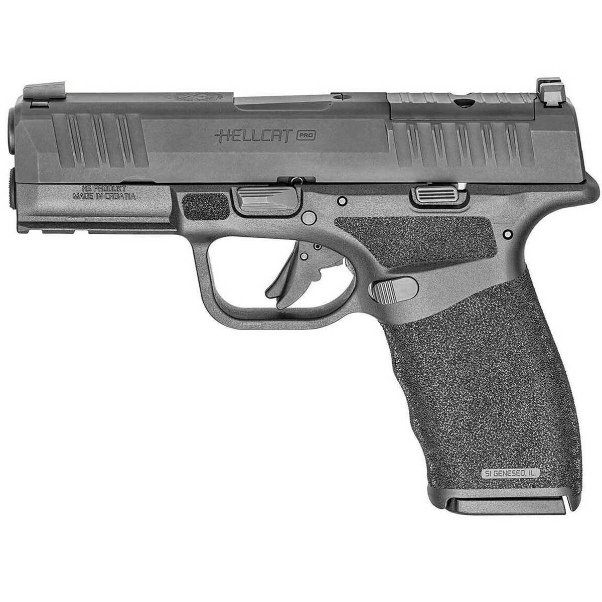Springfield Armory Hellcat Pro OSP Gear Up Package 9mm Luger 3.7in Black Melonite Pistol - 10+1 Rounds - California Compliant - Black Springfield Armory Hellcat Pro OSP Gear Up Package 9mm Luger 3.7in Black Melonite Pistol - 10+1 Rounds - California Compliant - Black