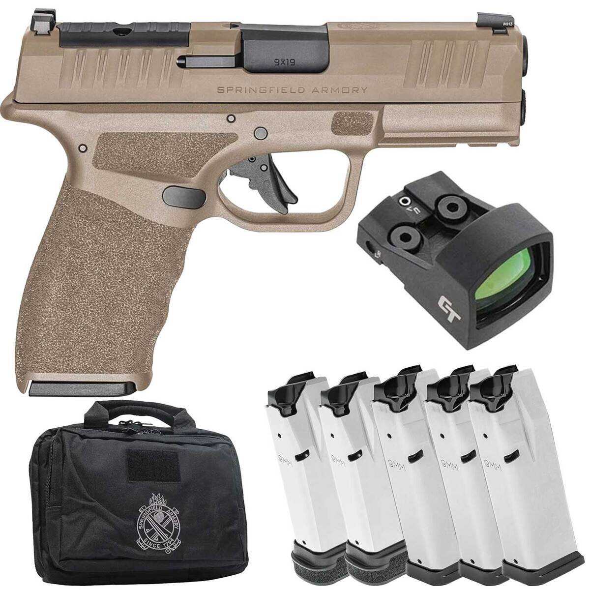 Springfield Armory Hellcat Pro OSP Gear Up Package 9mm Luger 3.7in Flat ...