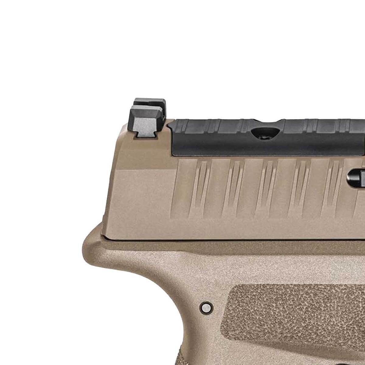 Springfield Armory Hellcat Pro OSP Gear Up Package 9mm Luger 3.7in Flat Dark Earth Pistol - 17+1 Rounds - Tan Springfield Armory Hellcat Pro OSP Gear Up Package 9mm Luger 3.7in Flat Dark Earth Pistol - 17+1 Rounds - Tan