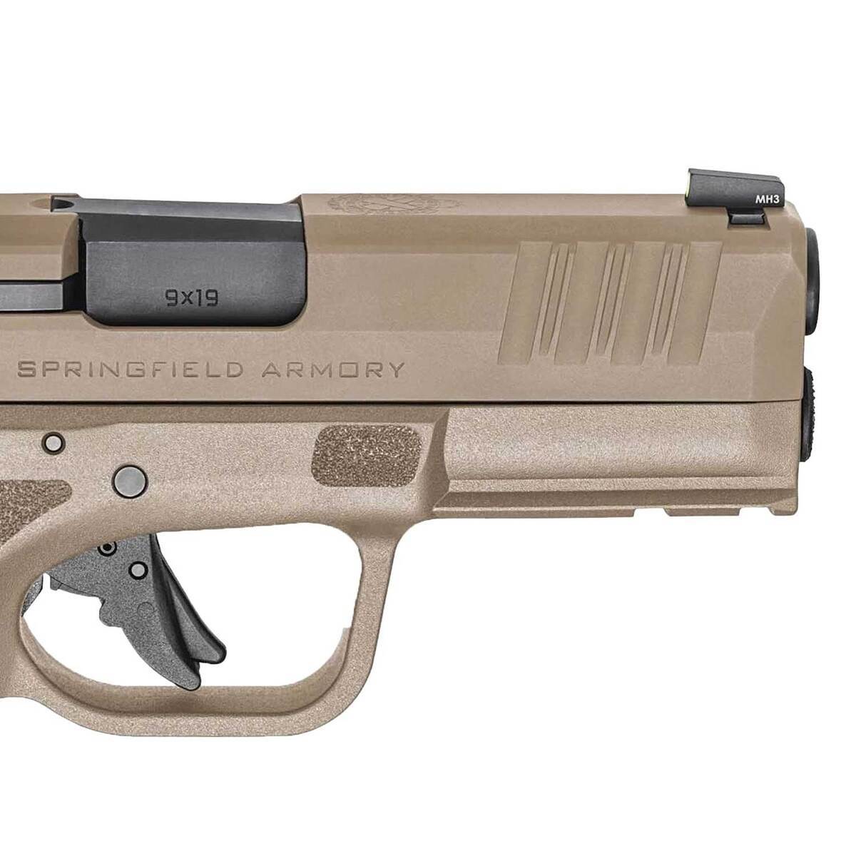 Springfield Armory Hellcat Pro OSP Gear Up Package 9mm Luger 3.7in Flat Dark Earth Pistol - 17+1 Rounds - Tan Springfield Armory Hellcat Pro OSP Gear Up Package 9mm Luger 3.7in Flat Dark Earth Pistol - 17+1 Rounds - Tan