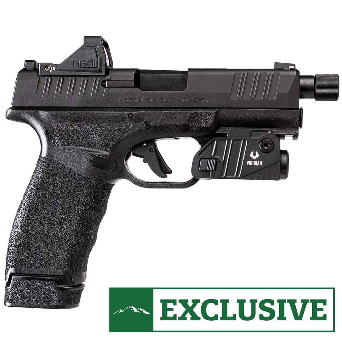 Springfield Armory Hellcat Pro OSP Threaded 9mm Luger 4.4in Black Melonite Pistol - 17+1 Rounds - Black Springfield Armory Hellcat Pro OSP Threaded 9mm Luger 4.4in Black Melonite Pistol - 17+1 Rounds - Black