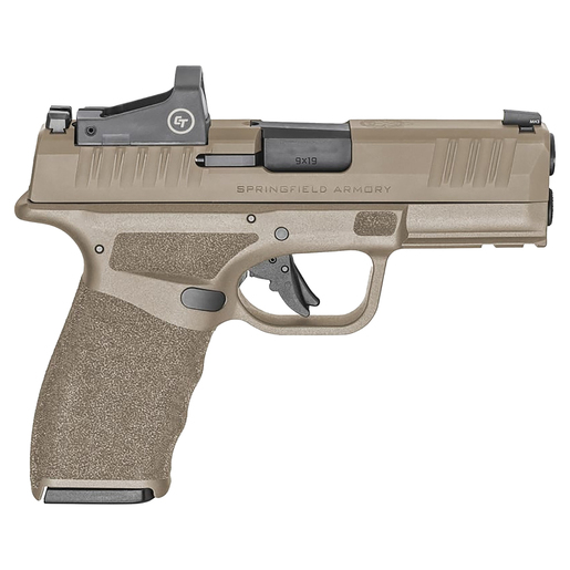 Springfield Armory Hellcat Pro withCrimson Trace Red Dot 9mm Luger 3.7in FDE Melonite Pistol - 15+1 Rounds - Tan image