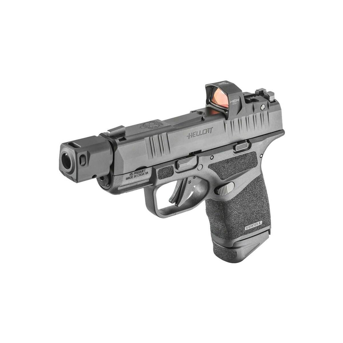 Springfield Armory Hellcat RDP with Hex Wasp Red Dot Sight 9mm Luger 3.8in Black Pistol - 13+1 Rounds - Black Springfield Armory Hellcat RDP with Hex Wasp Red Dot Sight 9mm Luger 3.8in Black Pistol - 13+1 Rounds - Black