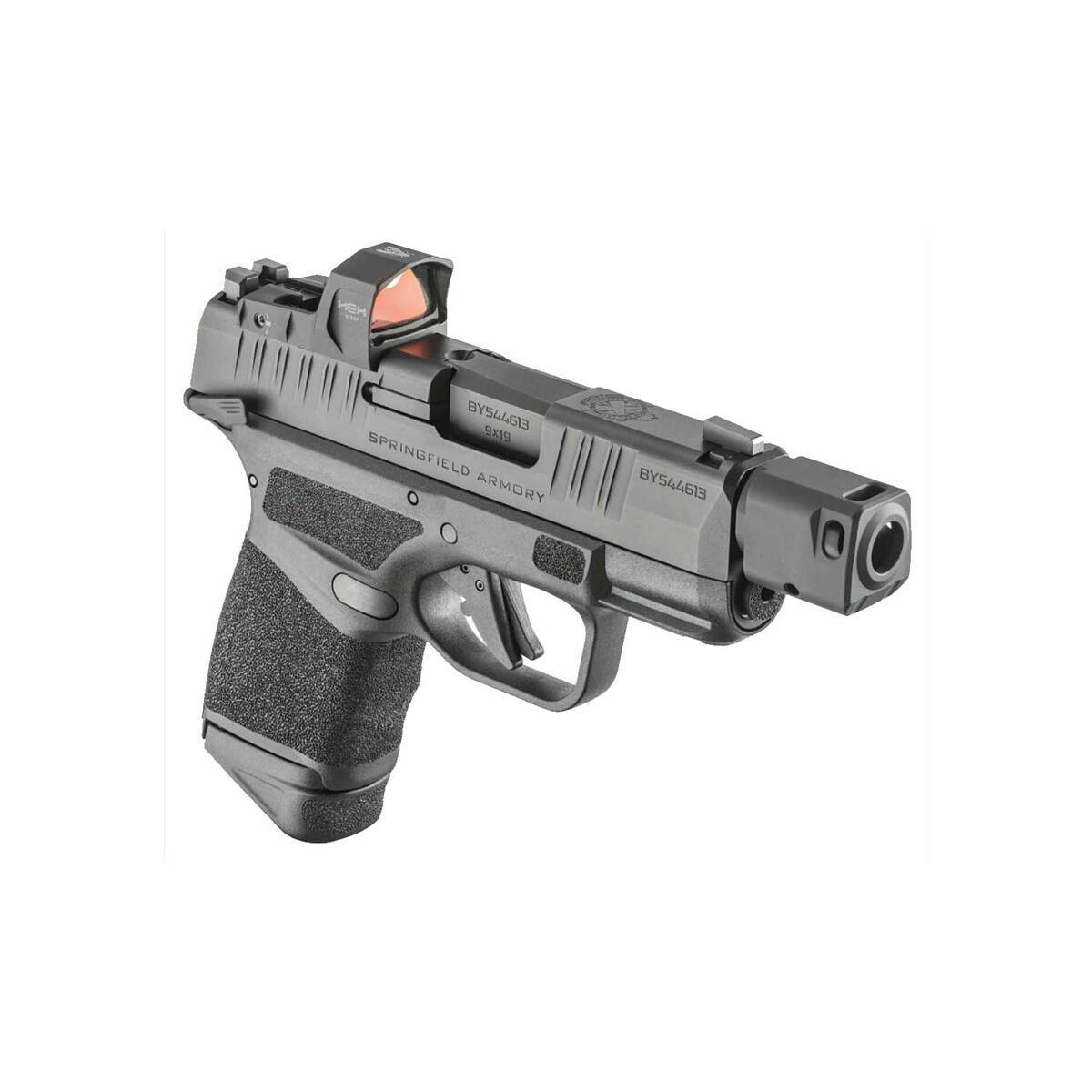 Springfield Armory Hellcat RDP Manual Safety with Hex Wasp Red Dot Sight 9mm Luger 3.8in Black Pistol – 13+1 Rounds - Black Springfield Armory Hellcat RDP Manual Safety with Hex Wasp Red Dot Sight 9mm Luger 3.8in Black Pistol – 13+1 Rounds - Black