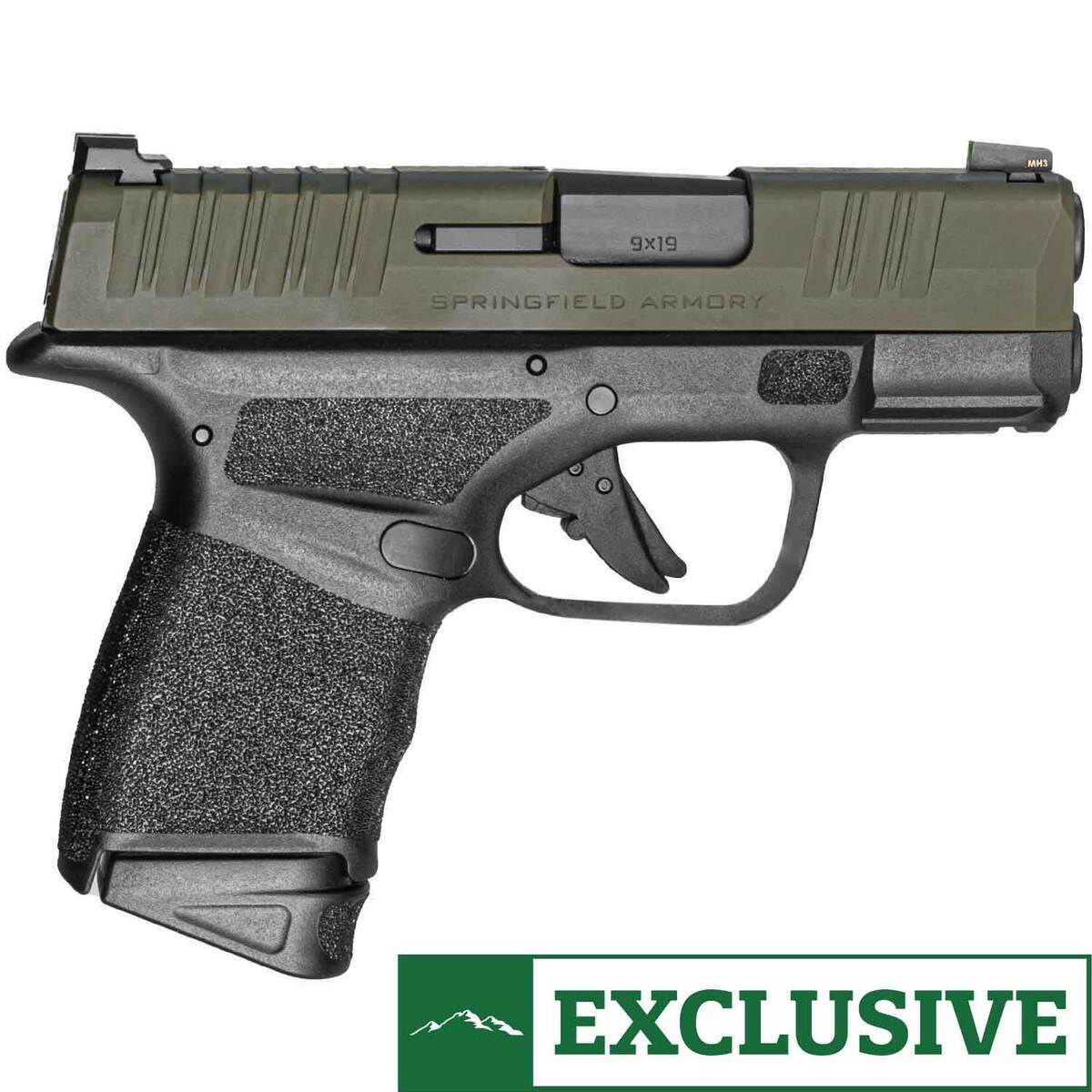 Springfield Armory Hellcat Sling Package 9mm Luger 3in OD Green Pistol - 15+1 Rounds - Green Springfield Armory Hellcat Sling Package 9mm Luger 3in OD Green Pistol - 15+1 Rounds - Green
