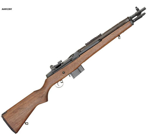 Springfield Armory M1A Scout Squad 7.62mm NATO 18in Walnut/Parkerized Black Semi Automatic Modern Sporting Rifle - 10+1 Rounds - Brown image