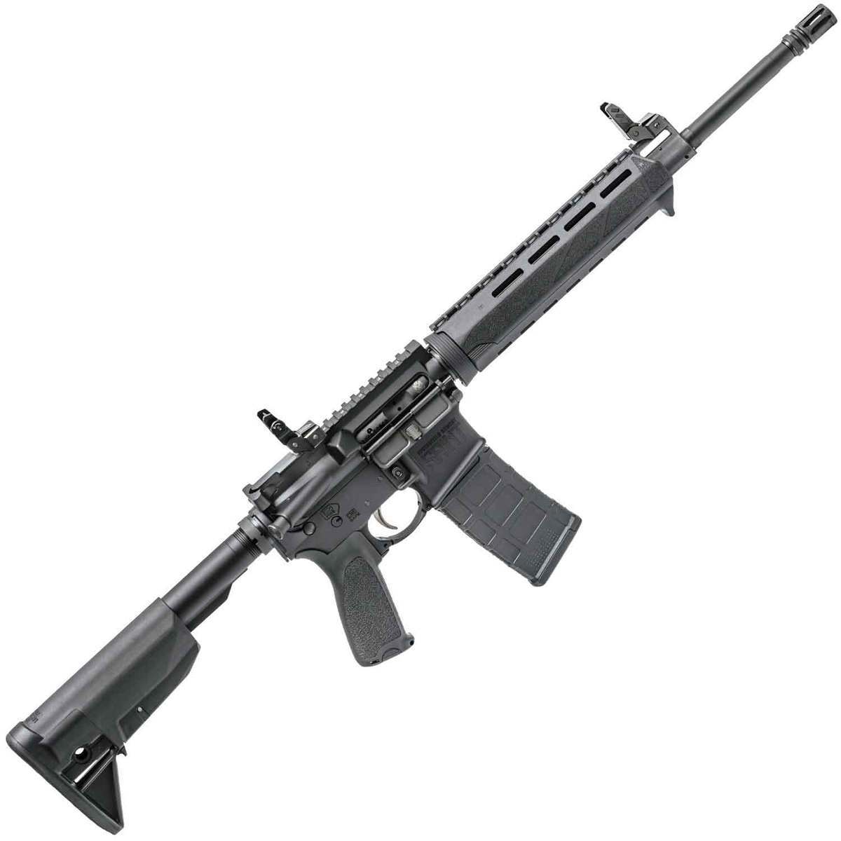Springfield Armory Saint Ar15 Flip Up Front 5 56mm Nato 16in Black Semi Automatic Modern Sporting Rifle 30 1 Rounds Black Sportsman S Warehouse