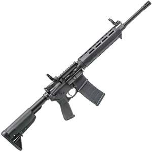 Springfield Armory Saint AR15 Flip Up Front 5.56mm NATO 16in Black Semi Automatic Modern Sporting Rifle - 30+1 Rounds