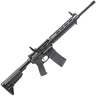 Springfield Armory Saint AR15 Flip Up Front 5.56mm NATO 16in Black Semi Automatic Modern Sporting Rifle - 30+1 Rounds - Black