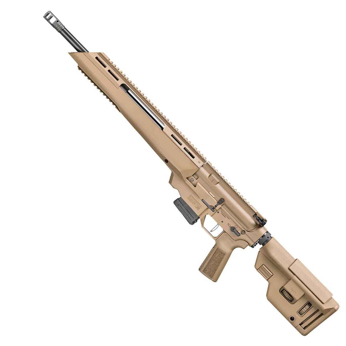 Springfield Armory Saint Edge ATC Elite 223 Wylde 18in Coyote Brown Cerakote Semi Automatic Modern Sporting Rifle - 10+1 Rounds - Tan Springfield Armory Saint Edge ATC Elite 223 Wylde 18in Coyote Brown Cerakote Semi Automatic Modern Sporting Rifle - 10+1 Rounds - Tan