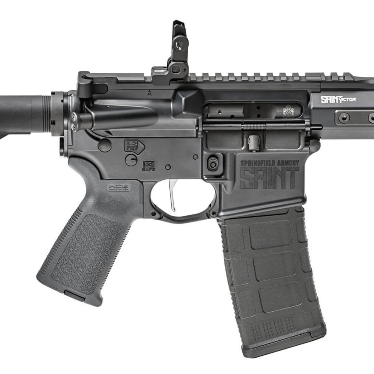 Springfield Armory Saint Victor 5.56mm NATO 16in Tactical Gray Semi Automatic Modern Sporting Rifle - 30+1 Rounds - Tactical Gray Springfield Armory Saint Victor 5.56mm NATO 16in Tactical Gray Semi Automatic Modern Sporting Rifle - 30+1 Rounds - Tactical Gray